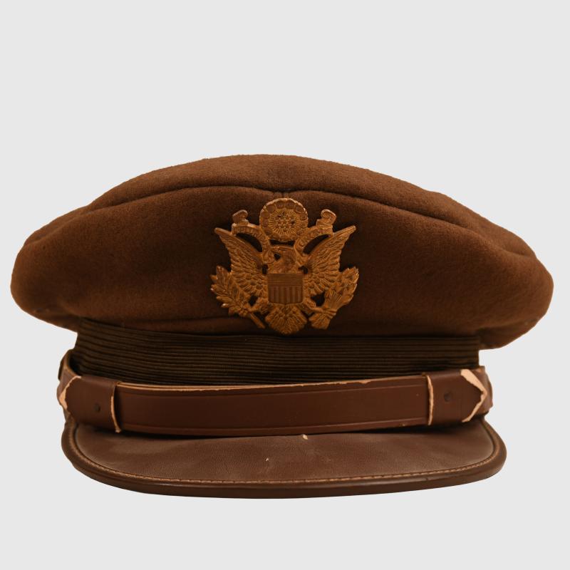 US WWII ARMY AIR FORCE OFFICERS VISOR CAP.