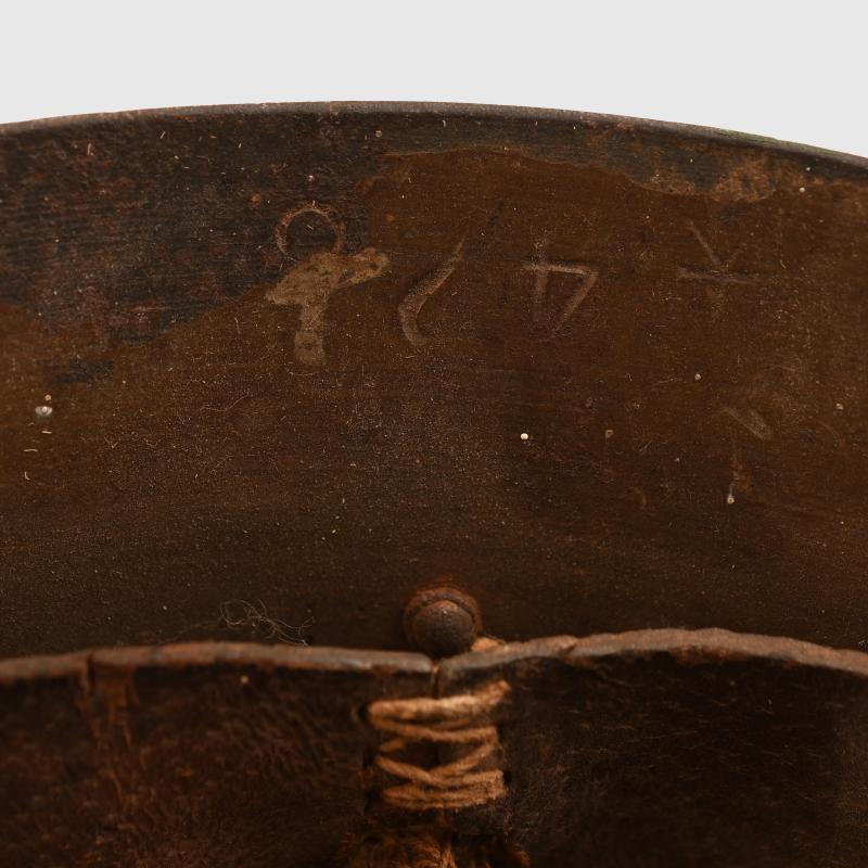 JAPANESE WWII TYPE 90 NAVY COMBAT HELMET.