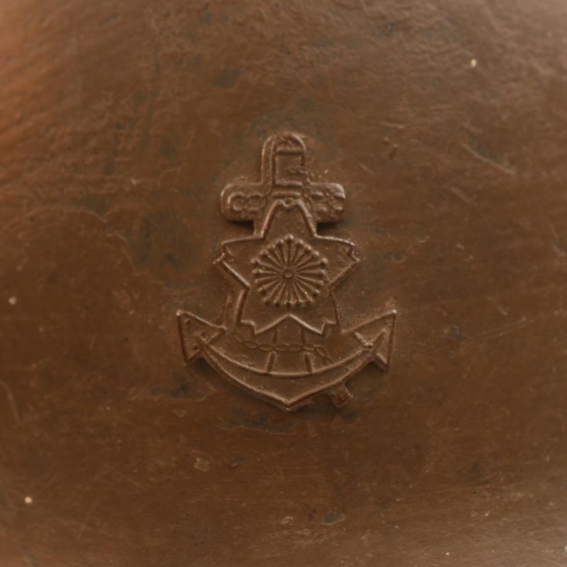 JAPANESE WWII TYPE 90 NAVY COMBAT HELMET.