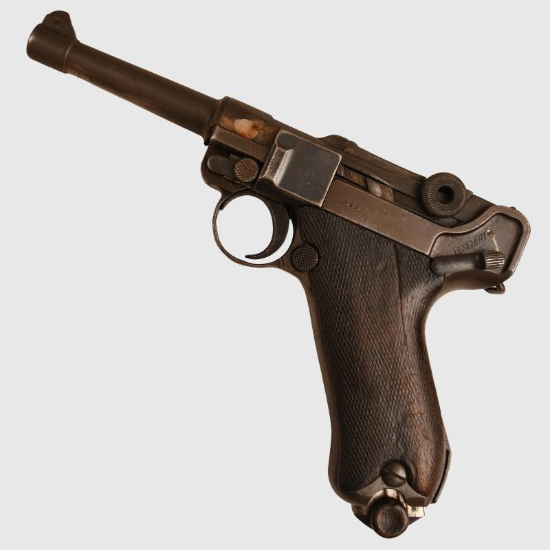 GERMAN WWI DE-ACTIVATED LUGER PISTOL.