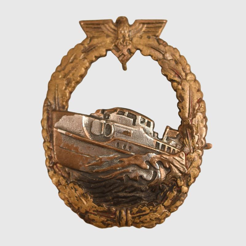 GERMAN WWII KRIEGSMARINE E BOAT BADGE