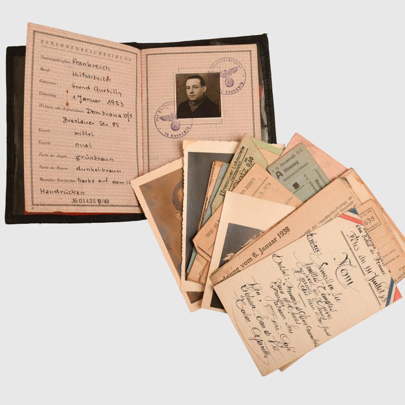 GERMAN WWII I.G.FARBEN WORKERS PAPER GROUPING.