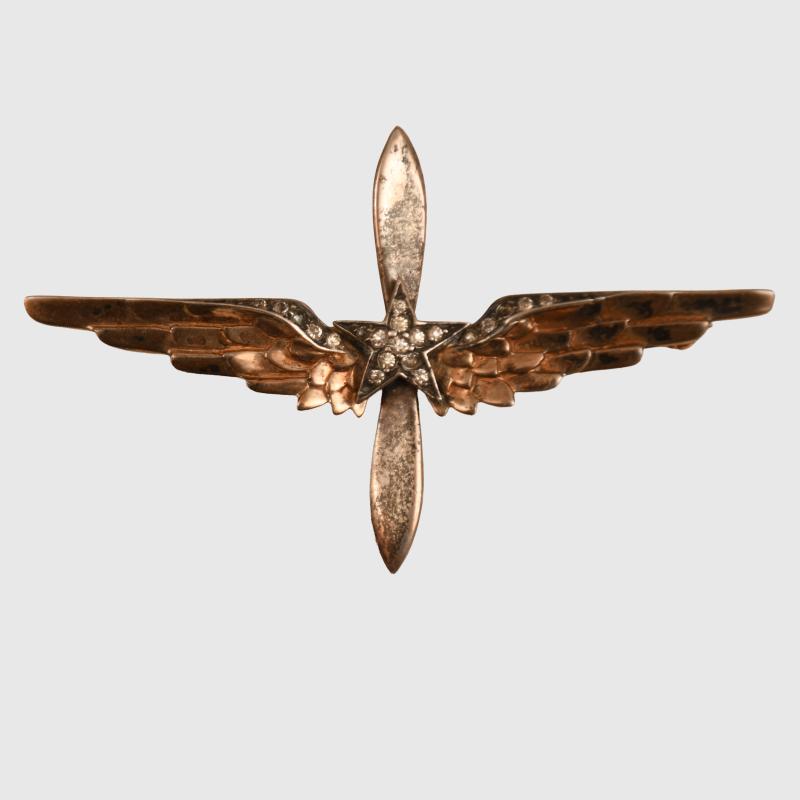 US WWII UNITED STATES ARMY AIR FORCE SWEETHEART HOME FRONT BROOCH.