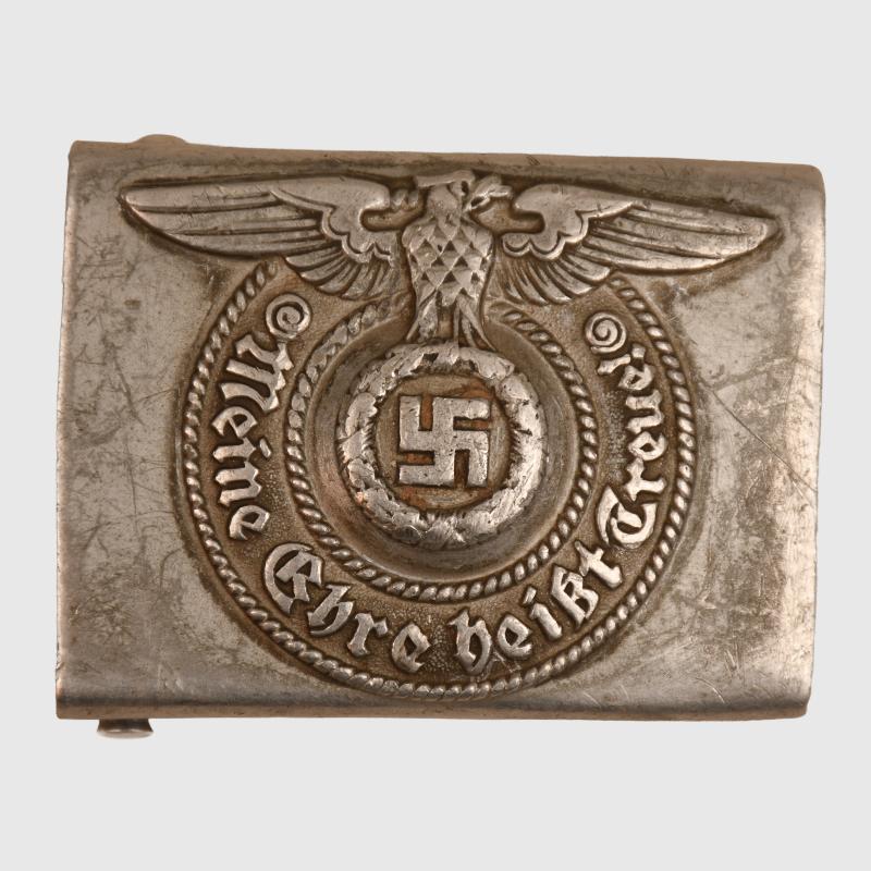 GERMAN WWII WAFFEN SS ALUMINIUM BUCKLE.