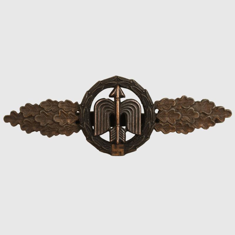 GERMAN WWII LUFTWAFFE SHORT RANGE NIGHT FIGHTER BAR IN BRONZE.