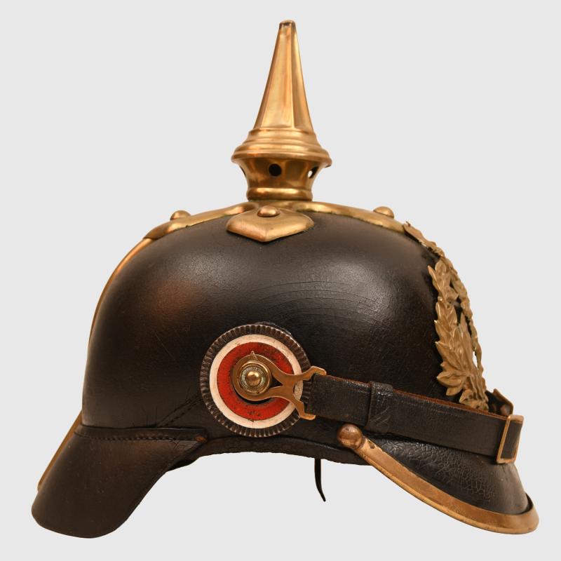 GERMAN WWI HESSE INFANTRY REGT EARLY PATTERN ENLISTED MAN PICKLEHAUBE