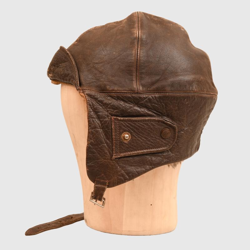 BRITISH WWI RFC FLYING HELMET.