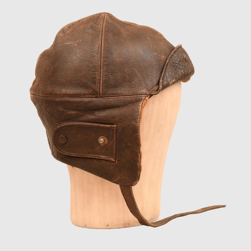 BRITISH WWI RFC FLYING HELMET.