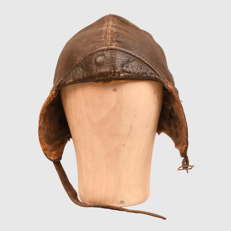 BRITISH WWI RFC FLYING HELMET.