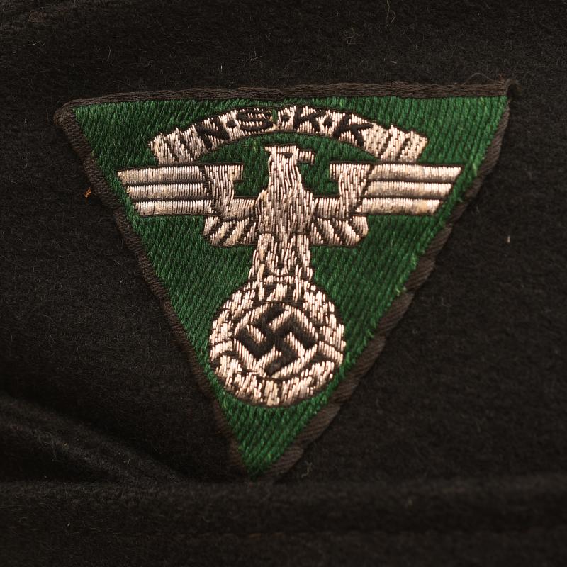 GERMAN WWII NSKK MANS OVERSEAS CAP.
