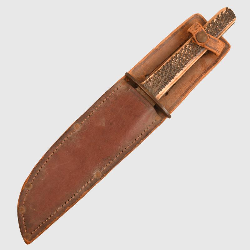 ENGLISH VICTORIAN HUNTERS BOWIE KNIFE.