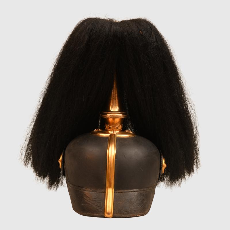 GERMAN WWI PRUSSIAN FUSILIER REGIMENT NO.80 OFFICERS PARADE HELMET.