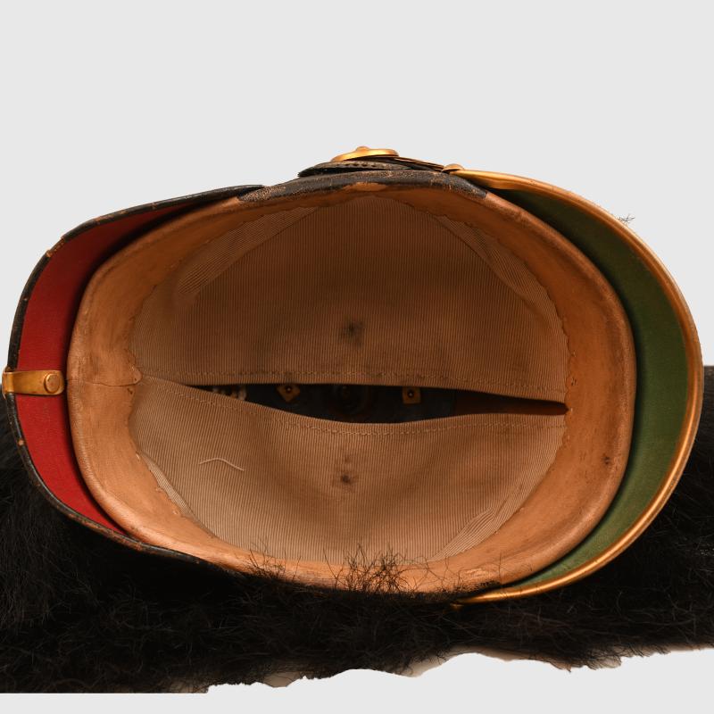 GERMAN WWI PRUSSIAN FUSILIER REGIMENT NO.80 OFFICERS PARADE HELMET.