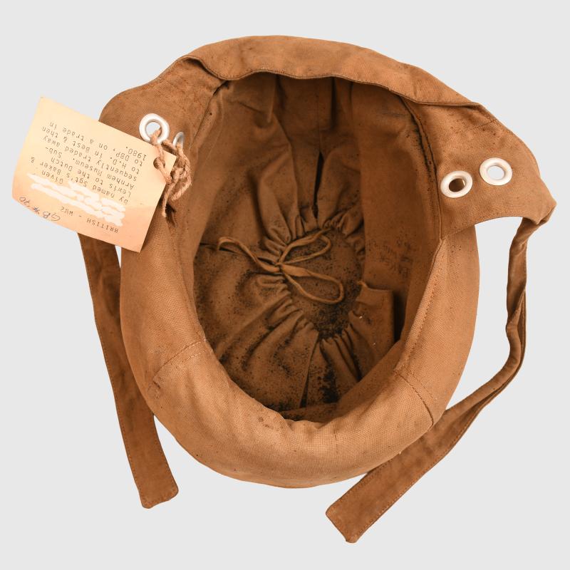 BRITISH WWII PARATROOPER TRAINING HELMET.