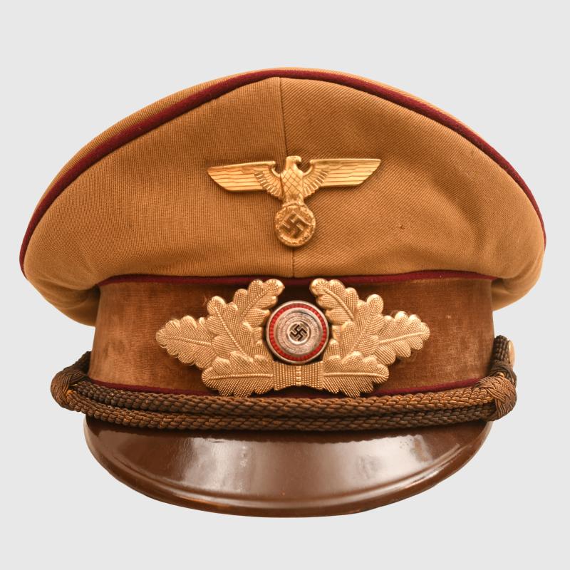 GERMAN WWII NSDAP GAU LEVEL POLITICAL LEADERS VISOR CAP.