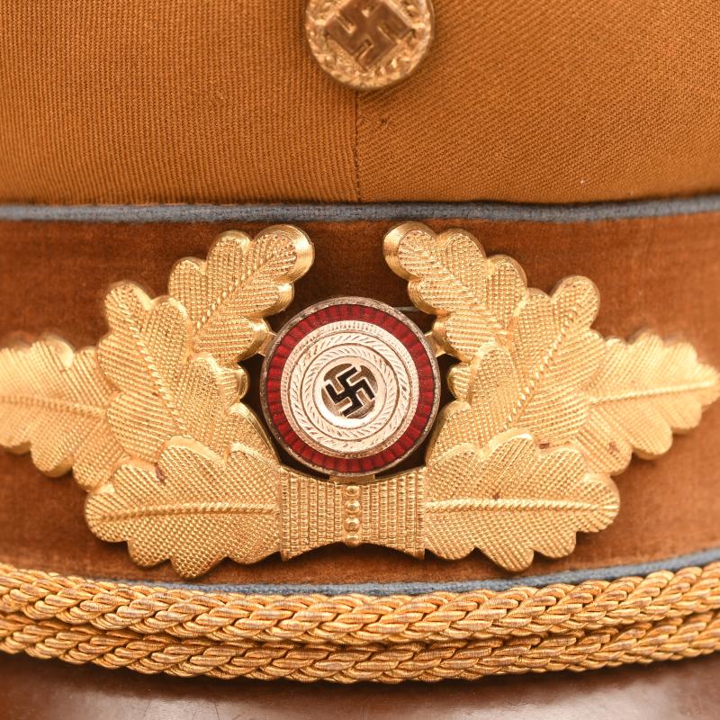 GERMAN WWII NSDAP ORTS GROUP LEVEL OFFICIALS VISOR CAP.