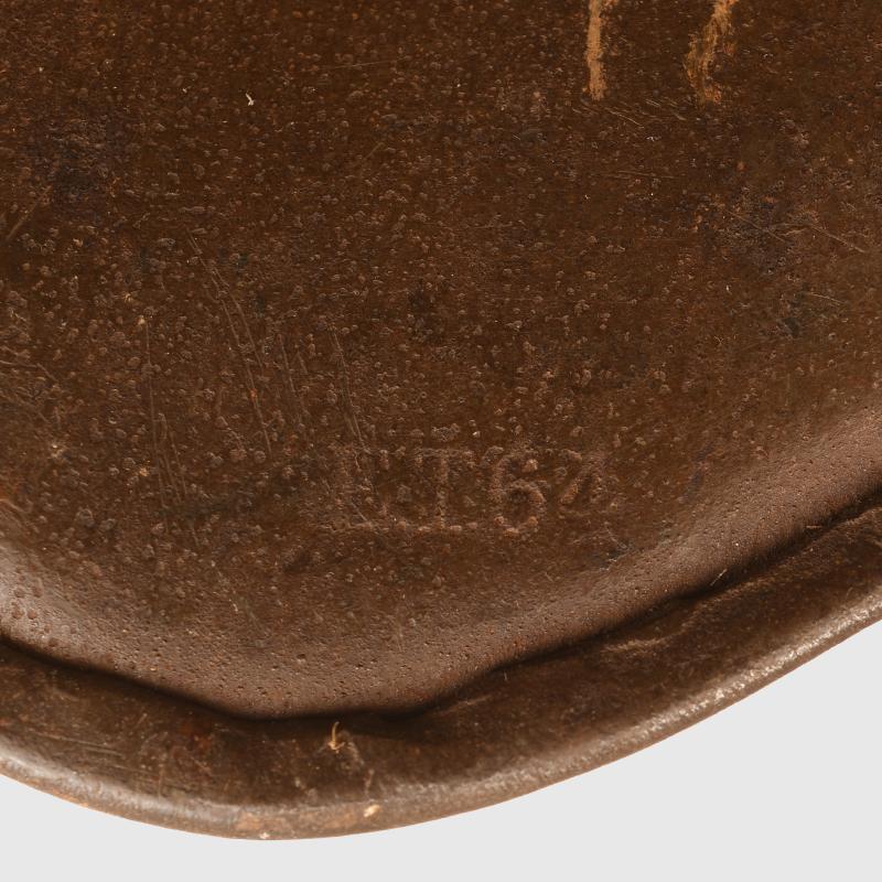 GERMAN WWI M.18 EAR CUT OUT HELMET.