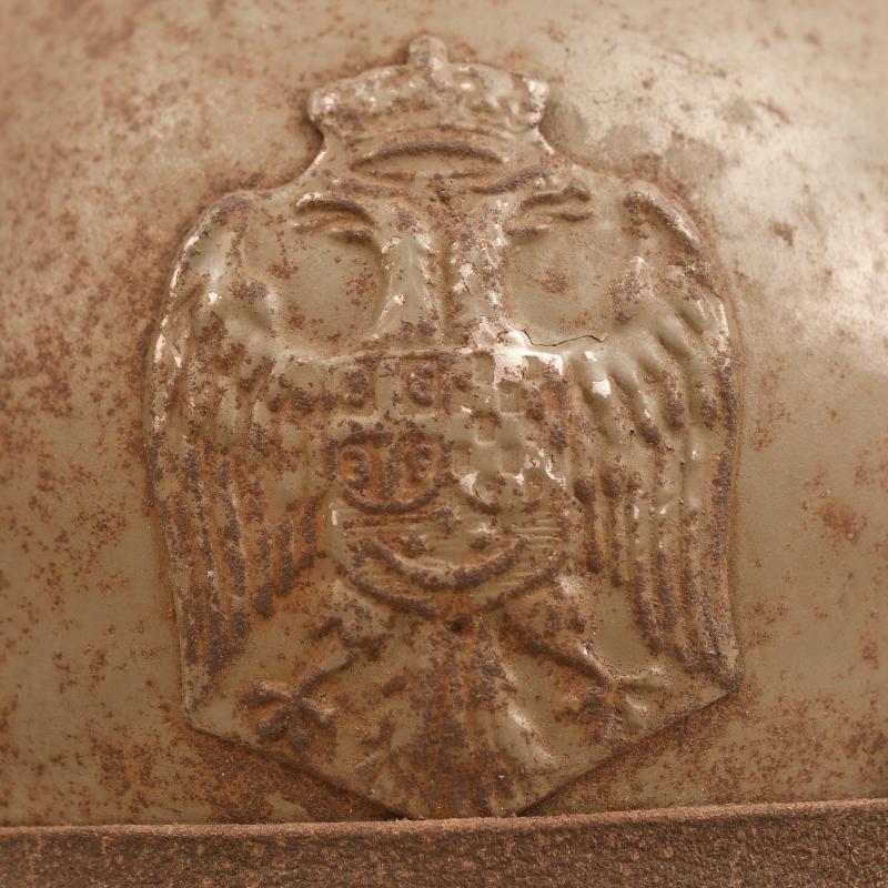 SERBIAN WWI ADRIAN HELMET.