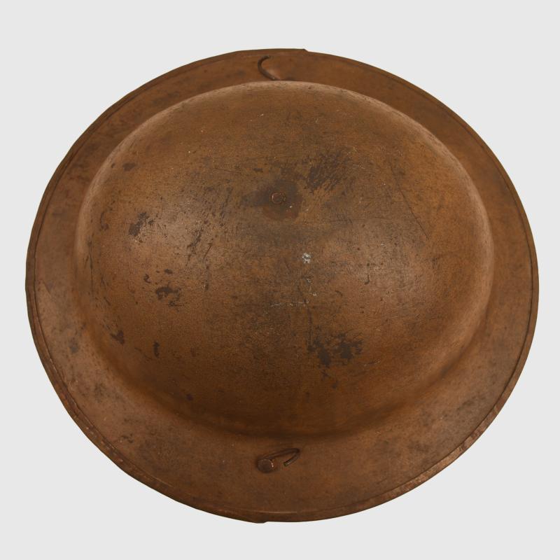 BRITISH WWI 1ST PATTERN CRUISE VISOR BRODIE HELMET.