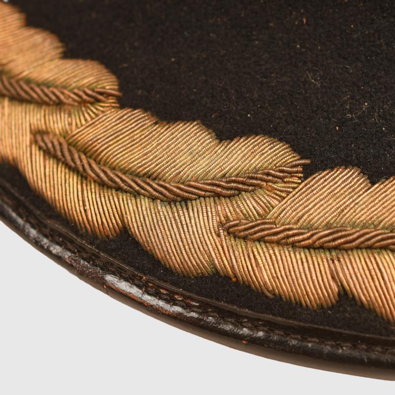 BRITISH WWII MERCHANT NAVY OFFICERS VISOR CAP, CAPTAIN AND ABOVE.