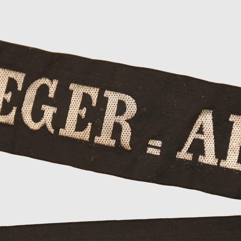 GERMAN WWI MARINE FLIEGER ABTEILUNG 2 CAP TALLY.