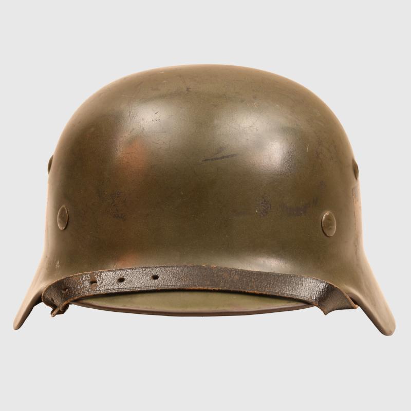 GERMAN WWII KRIEGSMARINE M35 DOUBLE DECAL HELMET.