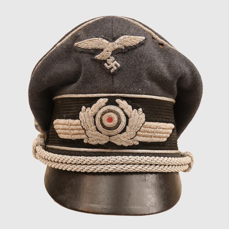 GERMAN WWII LUFTWAFFE OFFICERS CRUSHER CAP.