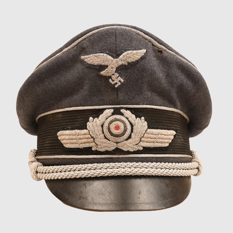 GERMAN WWII LUFTWAFFE OFFICERS CRUSHER CAP.