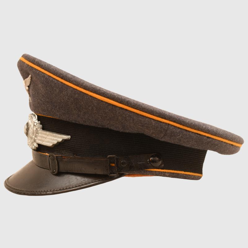 GERMAN WWII LUFTWAFFE NCO OR MAN’S VISOR FLIGHT CAP.