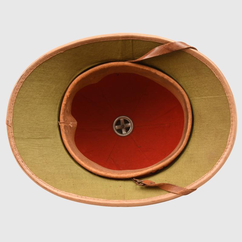 GERMAN WWII AFRIKAKORPS ARMY 1st PATTERN TROPHELM.