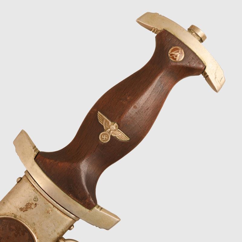 GERMAN WWII SA MAN’S DAGGER BY THE RARE MAKER KRUSIUS.