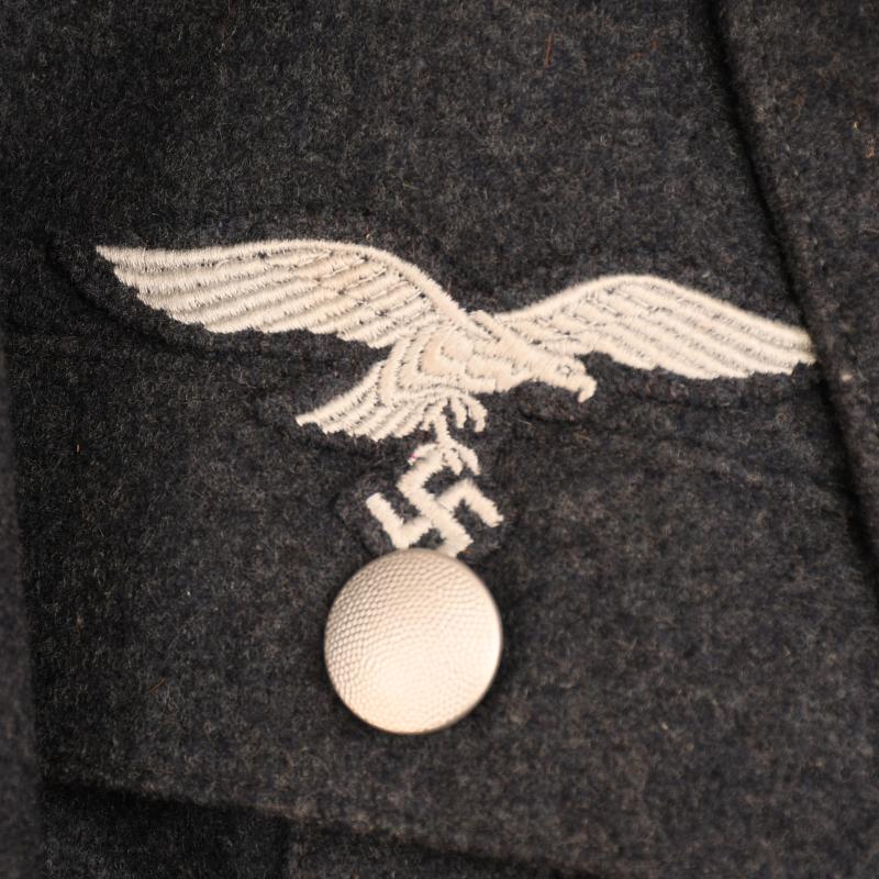 GERMAN WWII LUFTWAFFE HERMANN GOERING FLAK UNIT FOUR POCKET TUNIC.