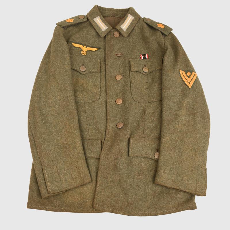 GERMAN WWII COASTAL ARTILLERY ENLISTED RANKS TUNIC.