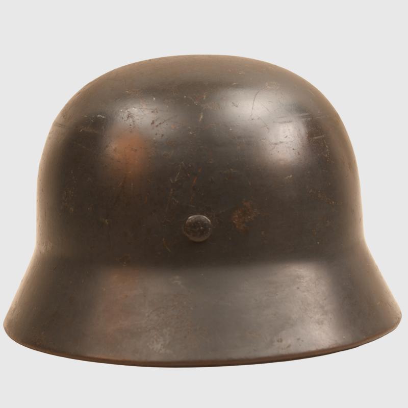 GERMAN WWII LUFTWAFFE M.35 DOUBLE DECAL COMBAT HELMET.