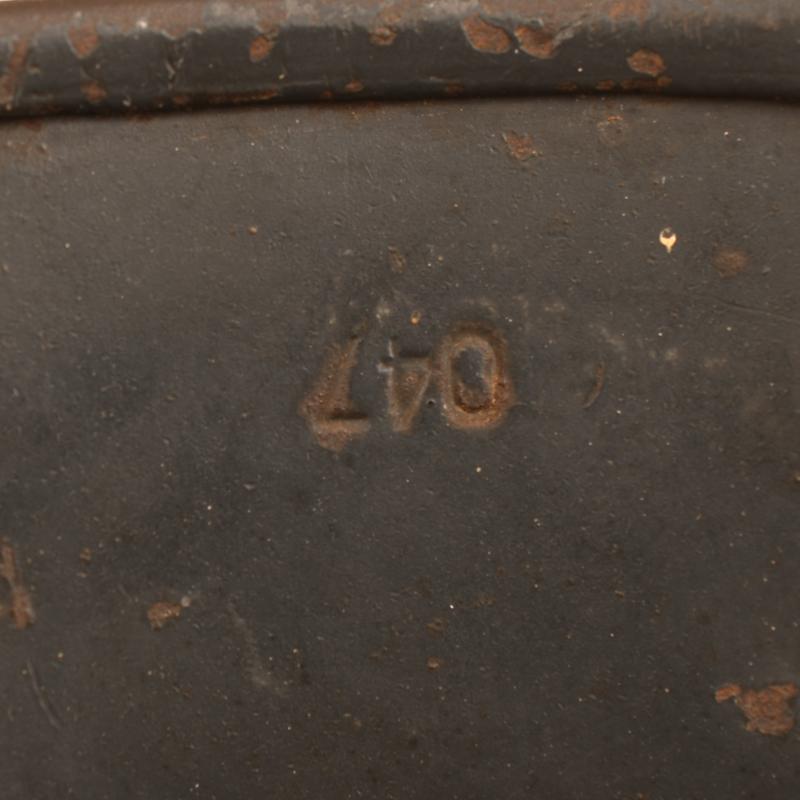 GERMAN WWII LUFTWAFFE M.35 DOUBLE DECAL COMBAT HELMET.