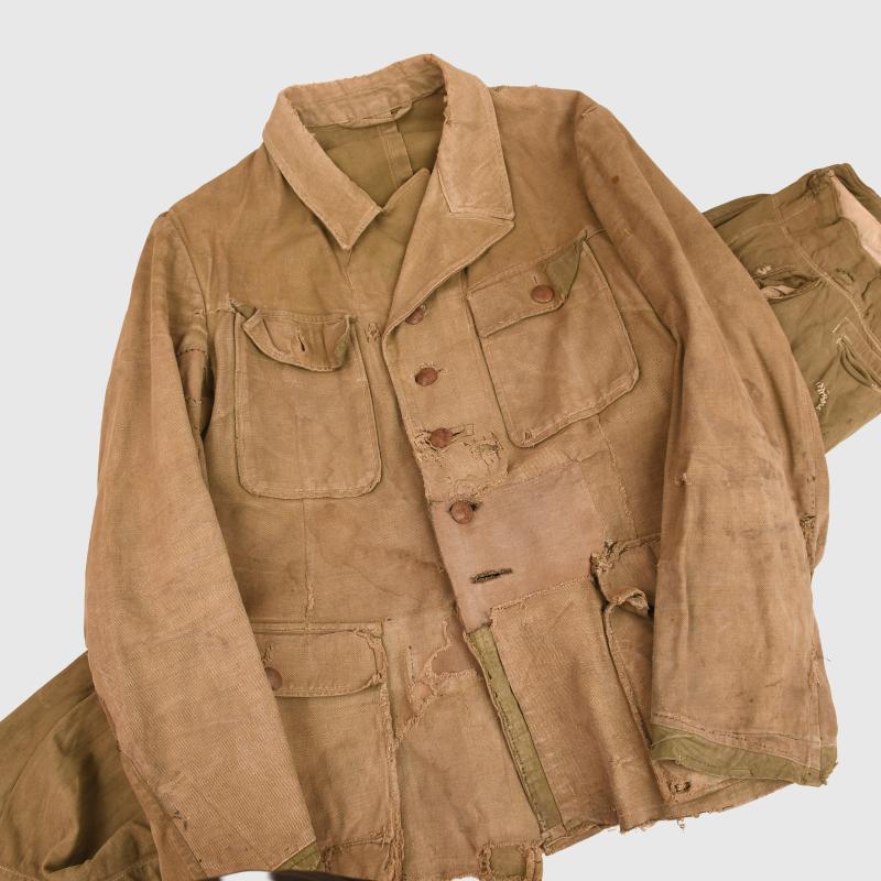 GERMAN THIRD REICH AFRIKAKORPS POW UNIFORM GROUPING