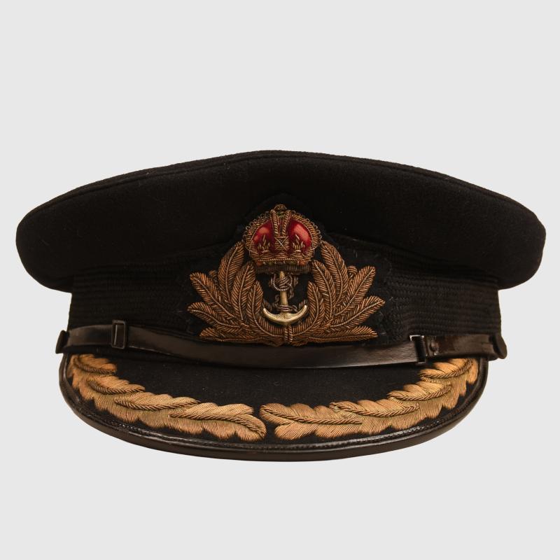 BRITISH WWII NAVAL OFFICERS CAP.