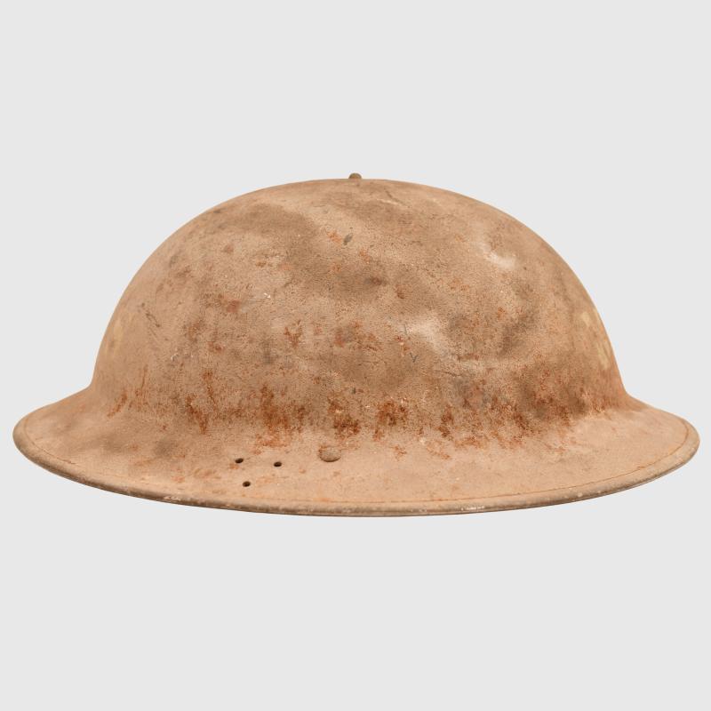 BRITISH WWII HOME FRONT HELMET. MOTOR TRANSPORT SERVICE.