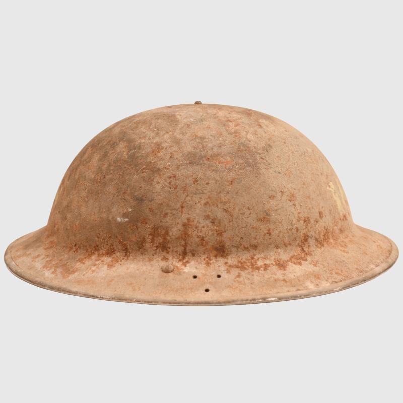 BRITISH WWII HOME FRONT HELMET. MOTOR TRANSPORT SERVICE.