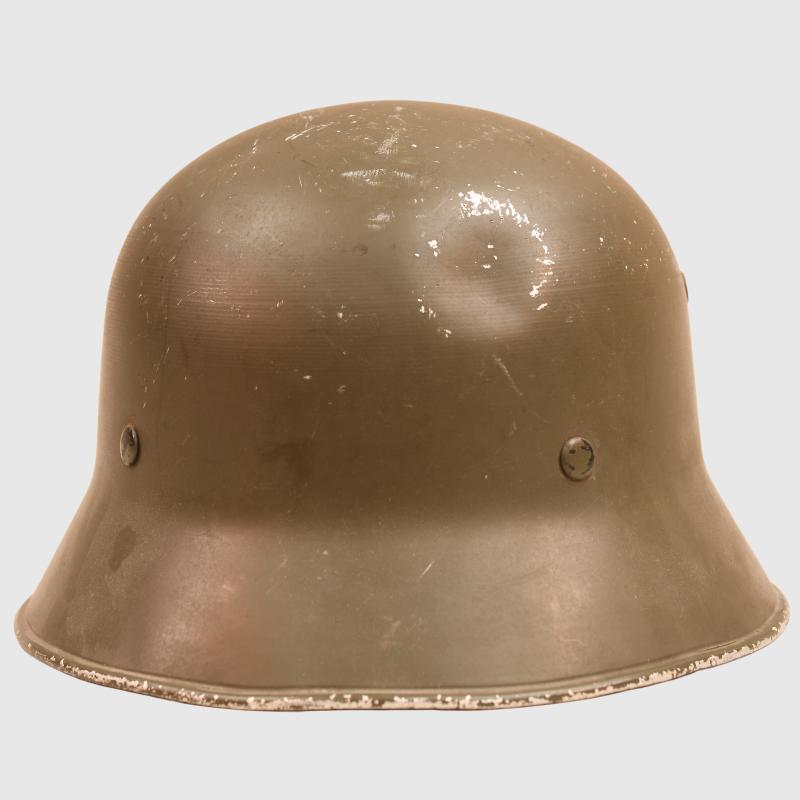 GERMAN WWII ARMY ALUMINIUM OFFICERS PARADE HELMET.
