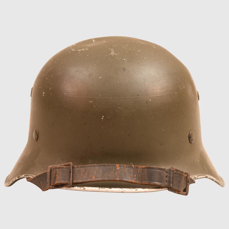 GERMAN WWII ARMY ALUMINIUM OFFICERS PARADE HELMET.