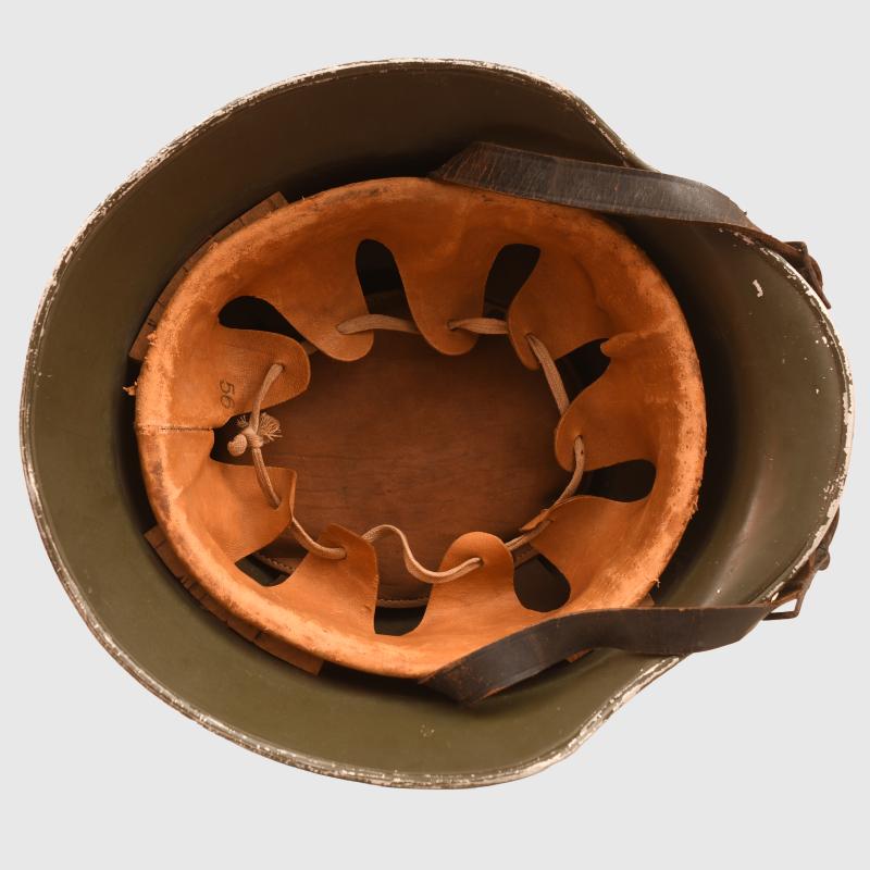 GERMAN WWII ARMY ALUMINIUM OFFICERS PARADE HELMET.