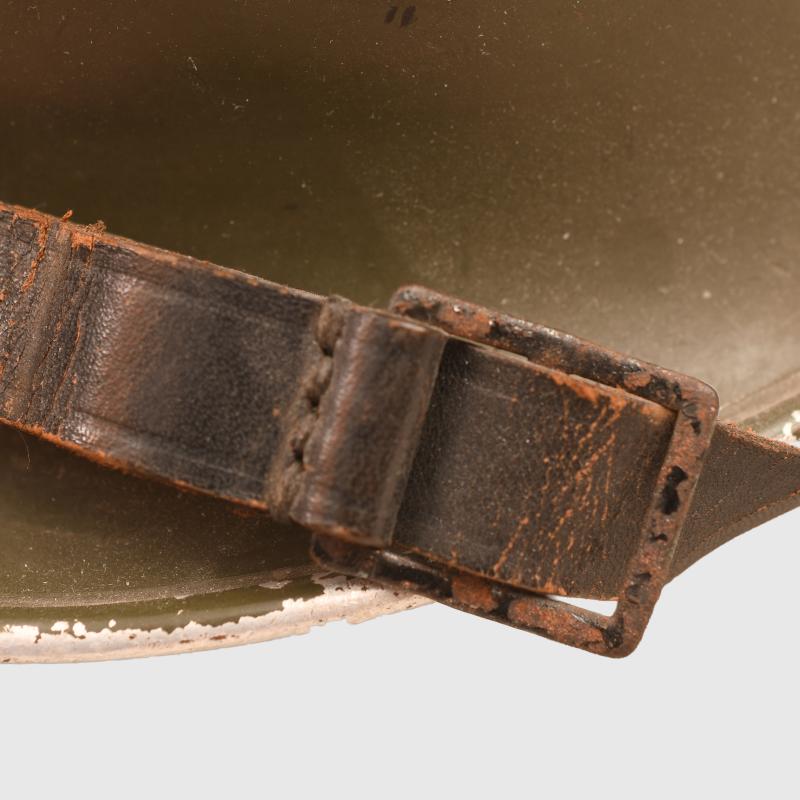 GERMAN WWII ARMY ALUMINIUM OFFICERS PARADE HELMET.