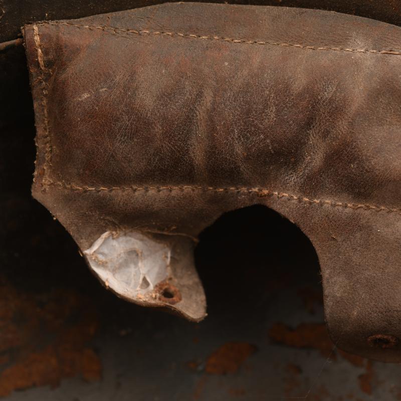 GERMAN WWII M16 DOUBLE DECAL POLICE HELMET.