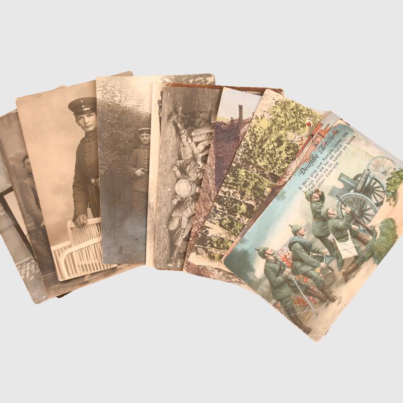 GERMAN WWI 40 POSTCARD SIZE PHOTOGRAPHS.