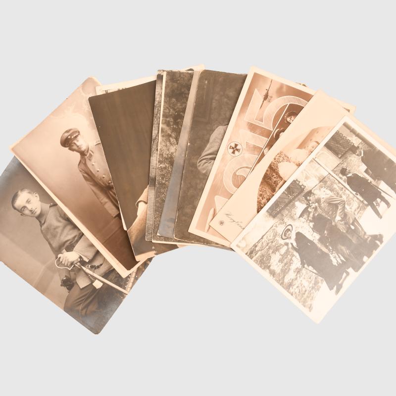 GERMAN WWI 40 POSTCARD SIZE PHOTOGRAPHS.