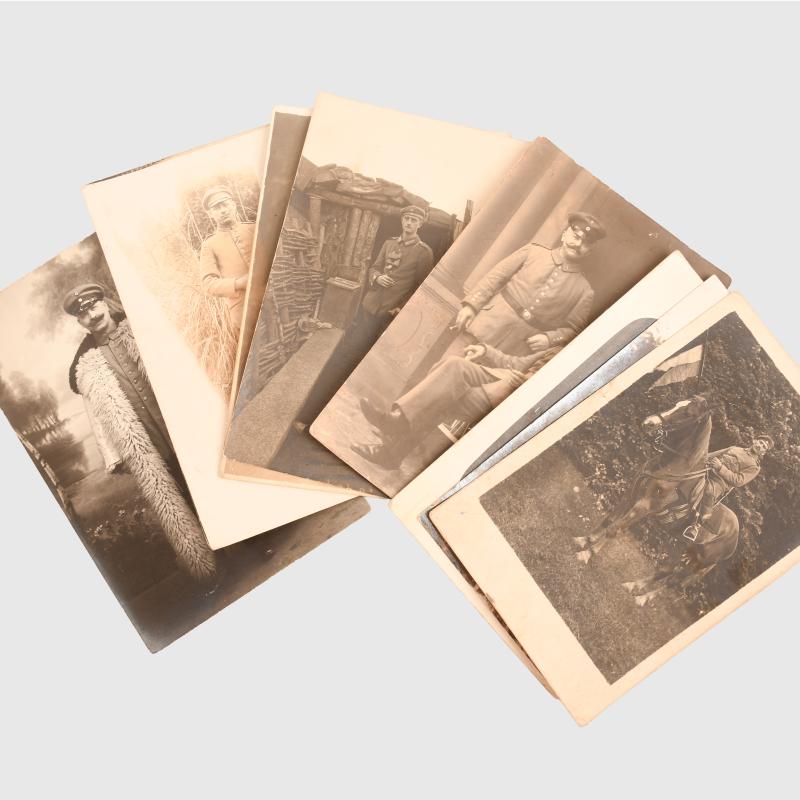 GERMAN WWI 40 POSTCARD SIZE PHOTOGRAPHS.