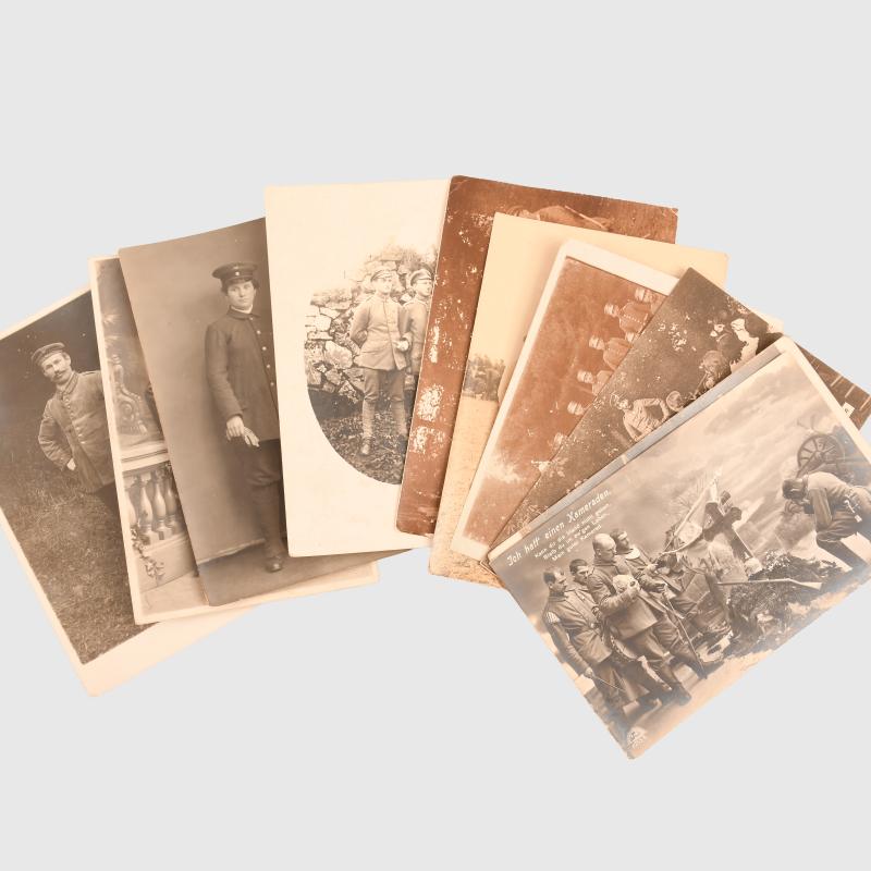GERMAN WWI 40 POSTCARD SIZE PHOTOGRAPHS. PACK 4