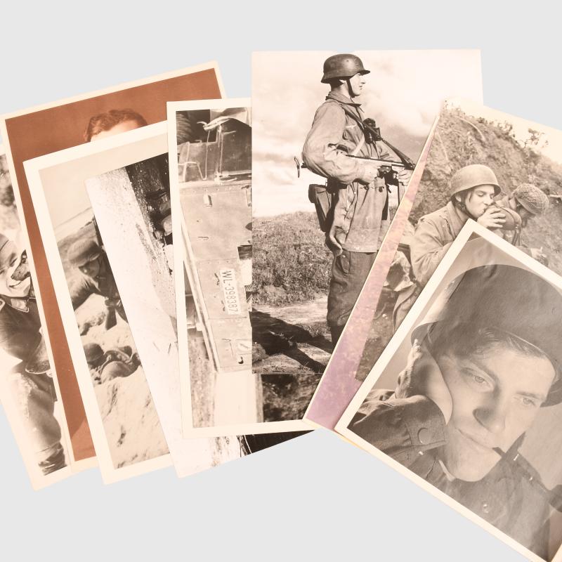 GERMAN WWII 21 GERMAN PARATROOPER PHOTOGRAPHS.