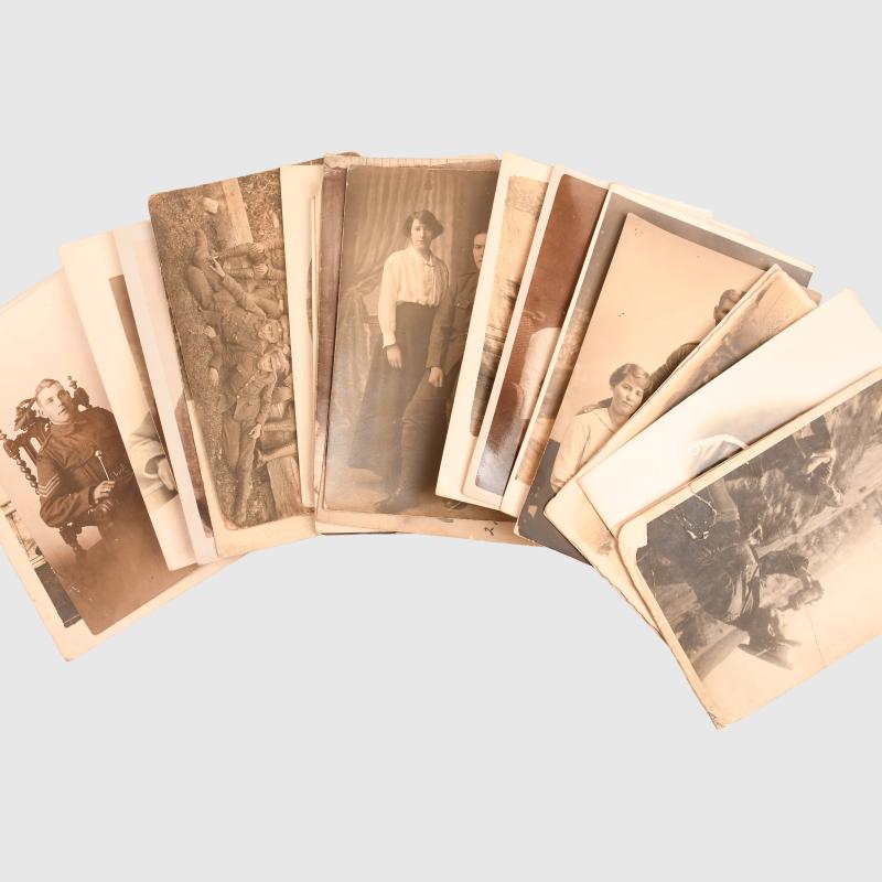 BRITISH WWI 58 MIXED POSTCARD SHOTS.